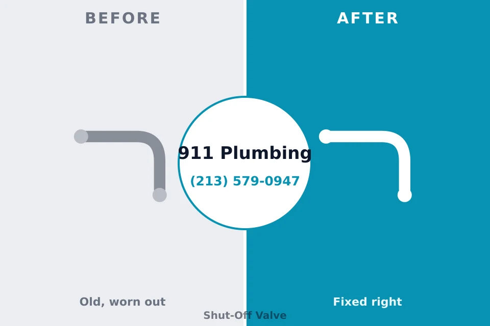 Before and after: plumbing repair Blue River, CO